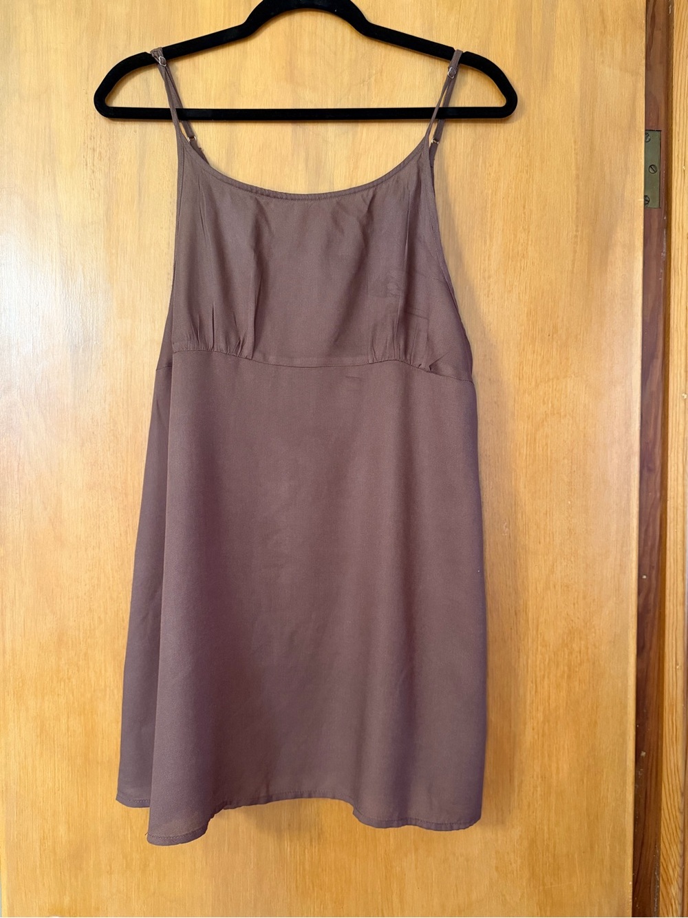 Free People Chocolate Brown Slip Dress with Adjustable Straps NWOT